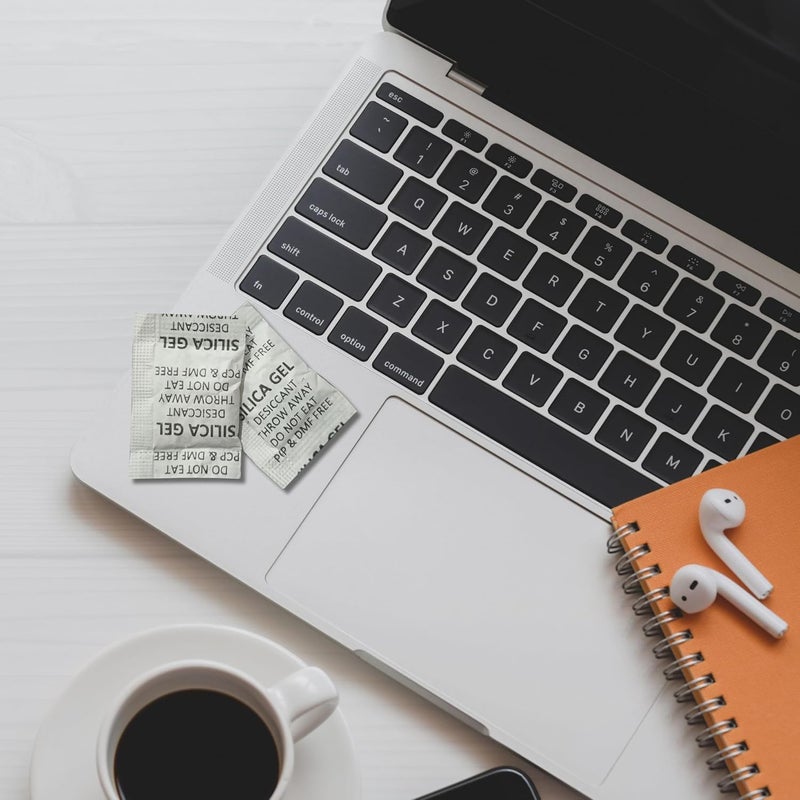 Elysian كيس جل السيليكا إليسيان 2 جرام كيس أبيض مزيل الرطوبة ماص للرطوبة 2 جرام × 200 قطعة تقريبًا 400 جرام ماص للرطوبة للغرفة وخزانة الملابس والكاميرا والعدسات لتجنب الرطوبة والفطريات - Image 5