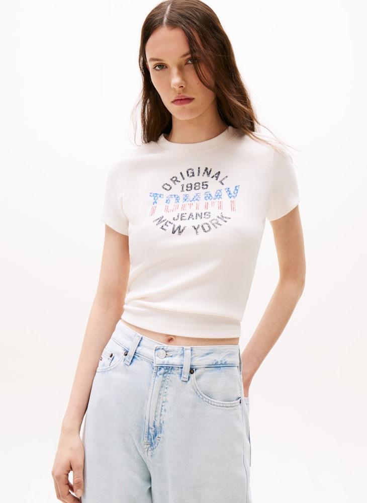 TOMMY JEANS Graphic Crew Neck T-Shirt - Image 1
