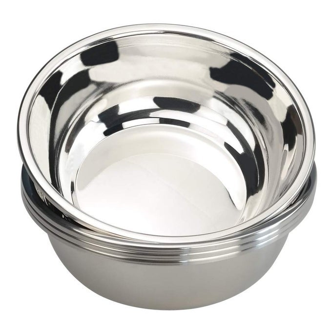1810 STAINLESS STEEL MIXING BOWL 96 INCH WIDE METAL PREP BOWLS 4 PACKS
