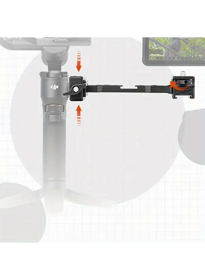 DJI RS3 Gimbal Monitor Stand Black Multi Functional Extension Bracket for Flash Microphone - Image 4