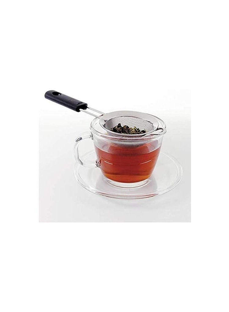 DeloPik Stainless Steel Fine Mesh Tea Strainer Colander Sieve With Non Slip Handle Cooking Filter Sifter for Food Vegetables - Image 2