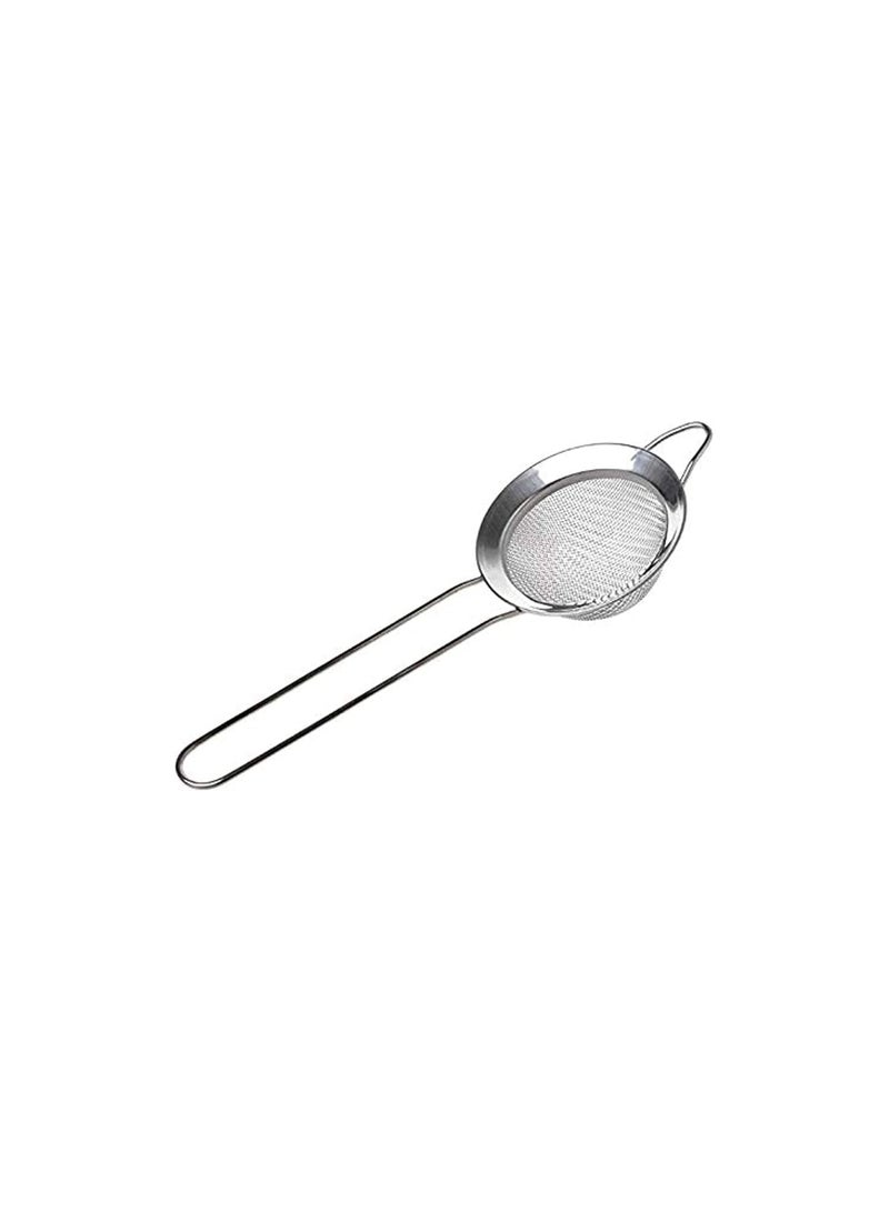 DeloPik Stainless Steel Fine Mesh Tea Strainer Colander Sieve With Non Slip Handle Cooking Filter Sifter for Food Vegetables - Image 1
