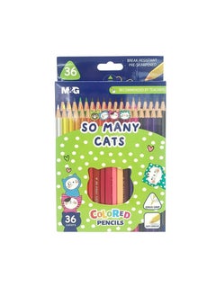 M&G M&G Chenguang So many cats triangular colored pencils, 36 colors - No: AWP343A3  - Image 1