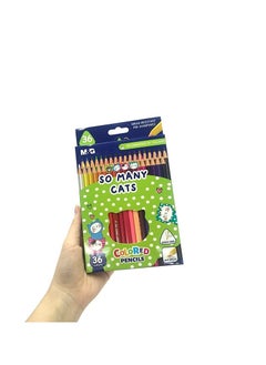 M&G M&G Chenguang So many cats triangular colored pencils, 36 colors - No: AWP343A3  - Image 3