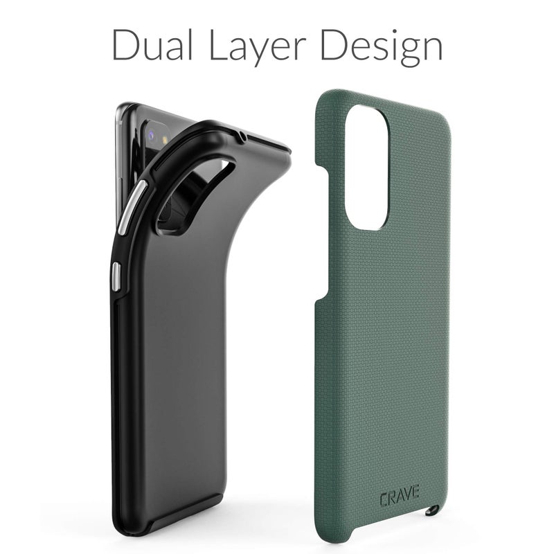 Crave Dual Guard for Samsung Galaxy S20 Case, Shockproof Protection Dual Layer Case for Samsung Galaxy S20, S20 5G - Forest Green - Image 4