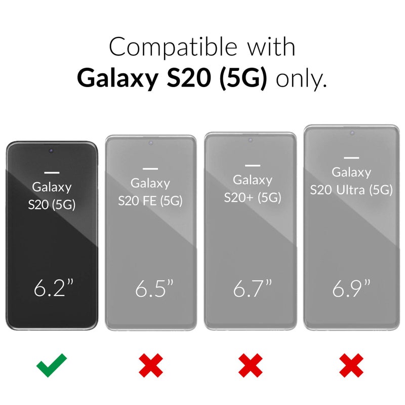 Crave Dual Guard for Samsung Galaxy S20 Case, Shockproof Protection Dual Layer Case for Samsung Galaxy S20, S20 5G - Forest Green - Image 2