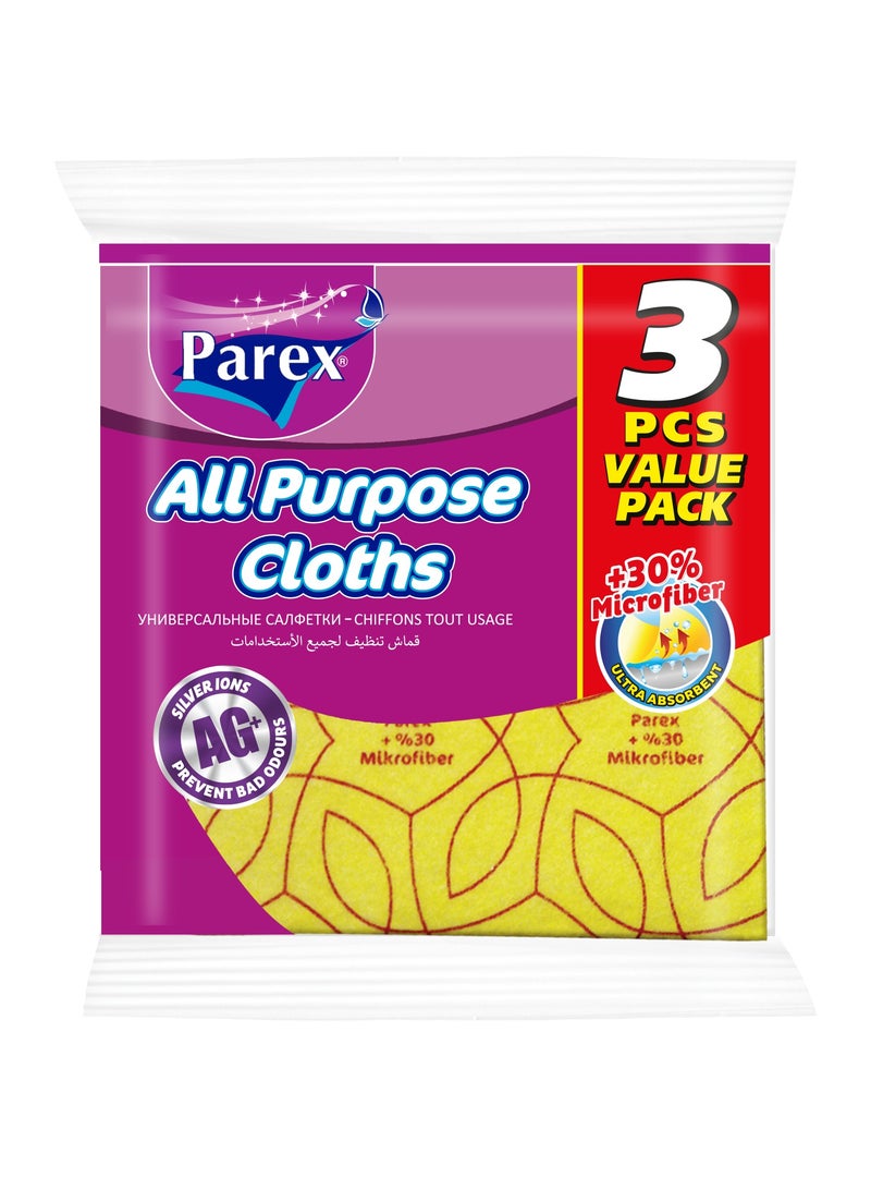 PAREX ALL PURPOSE CLOTHS ( 3 PIECES VALUE PACK ) - Image 1
