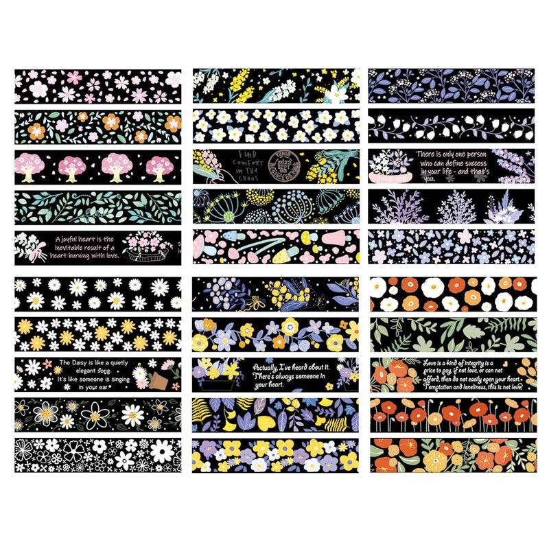 شريط زخرفي من ديزي منتصف الصيف 5 لفات 15 مم × 2 م ملصقات سكرابوكينغ زهرية لمخطط المجلة - Image 4