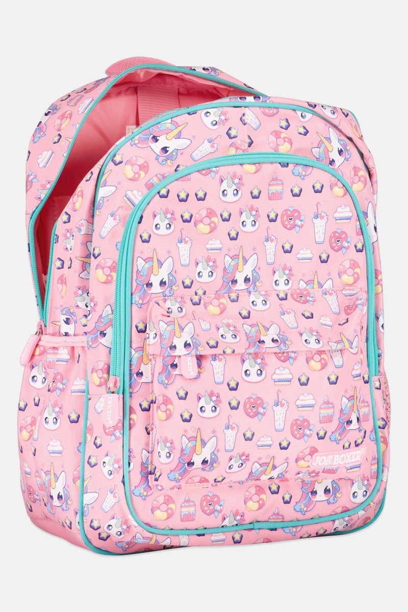 Joe Boxer Kids Girl Graphic Print Backpack, Multucolor - Image 3