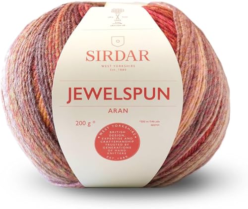 Sirdar Jewelspun Aran  Sunstone Amber 855  200g