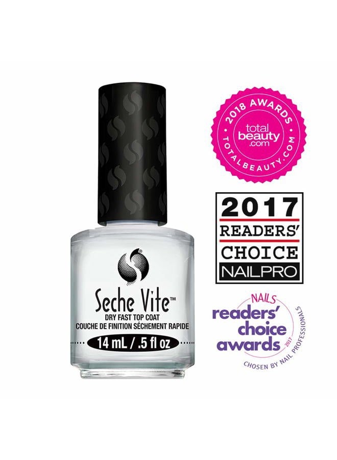 SECHE Vite Dry Fast Top Coat for Nail Polish and Manicure, 0.5 oz, 2-pack - Image 2