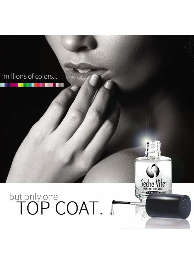 SECHE Vite Dry Fast Top Coat for Nail Polish and Manicure, 0.5 oz, 2-pack - Image 4