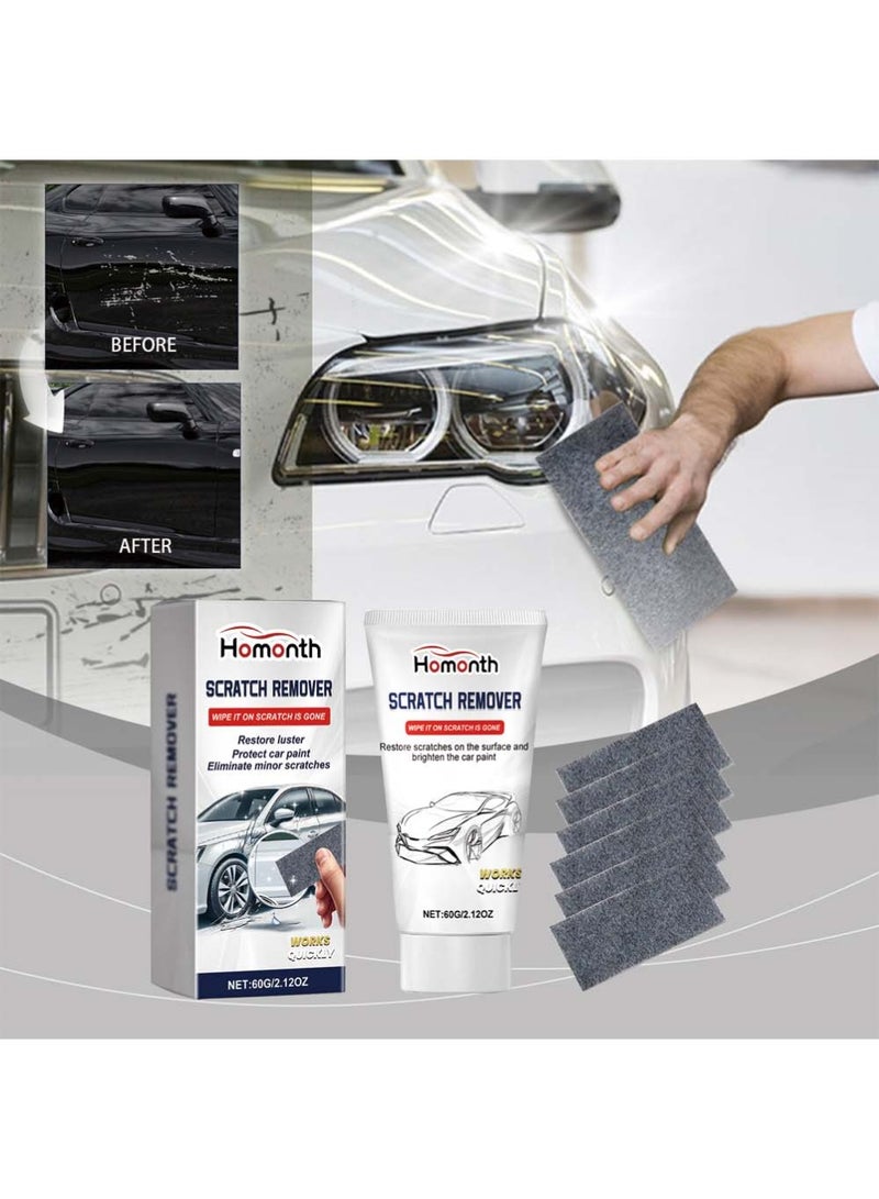 Homonth Nano Sparkle Cloth Car Polish Scratches Remover,6PCS Multi-Purpose Nano Magic Cloth Easy to Repair Small Scratched Water Spots Scratch Car Remover for All Car - Image 2