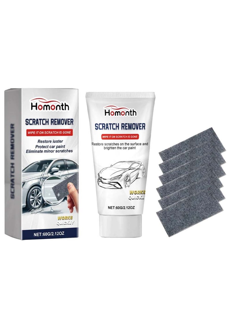 Homonth Nano Sparkle Cloth Car Polish Scratches Remover,6PCS Multi-Purpose Nano Magic Cloth Easy to Repair Small Scratched Water Spots Scratch Car Remover for All Car - Image 1