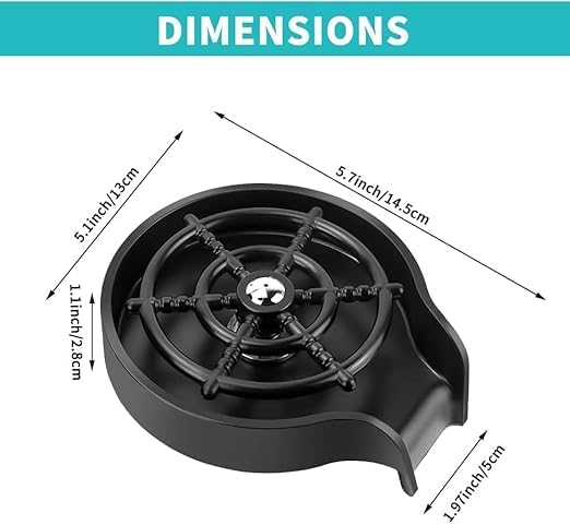 VIDORA Kitchen Aink Faucet Bottle WasherFaucet Glass Washer Cleaner AccessoriesQuick Rinser for Baby BottleBar Glass Rinser - Image 3