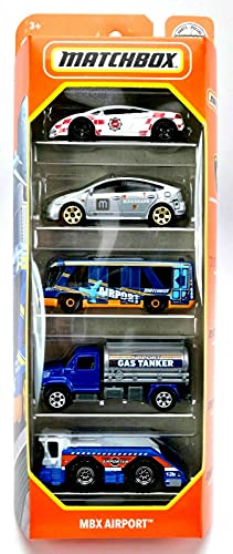 Matchbox MBX Airport 5 Pack 164 Scale Vehicles - Image 1