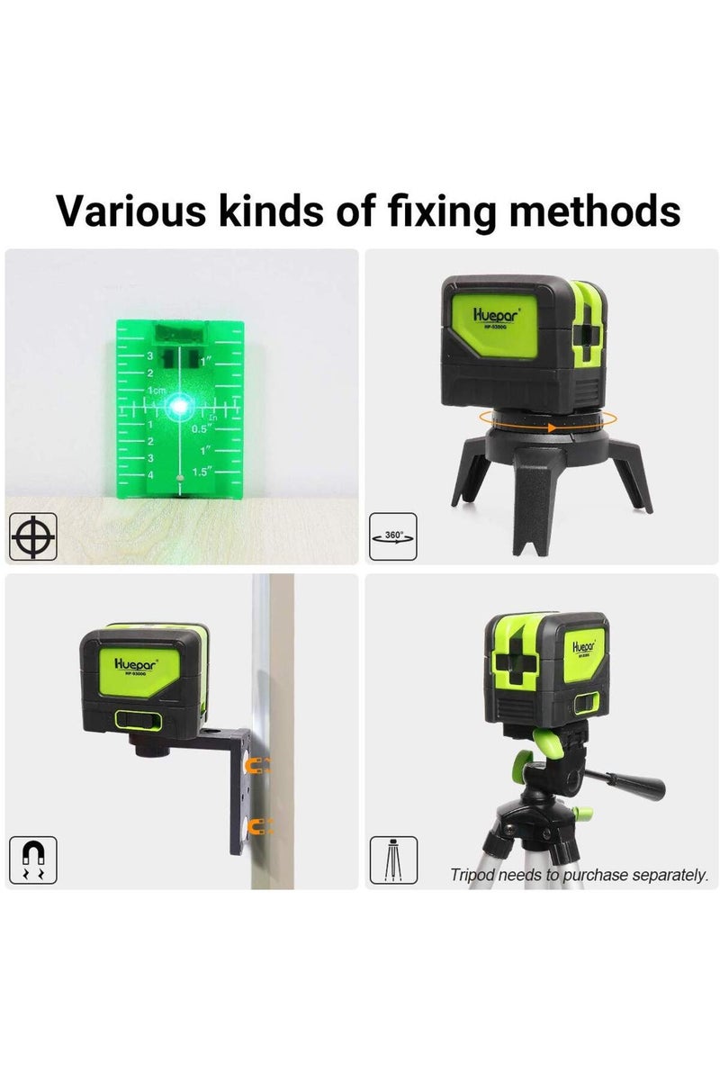 erorex Huepar 9300G 3 Point Laser Self leveling Green Beam Laser Level with Plumb Spots for Soldering an... - Image 2