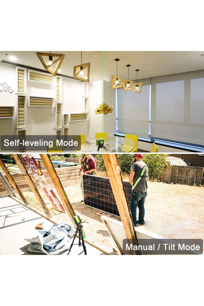 erorex Huepar 9300G 3 Point Laser Self leveling Green Beam Laser Level with Plumb Spots for Soldering an... - Image 4