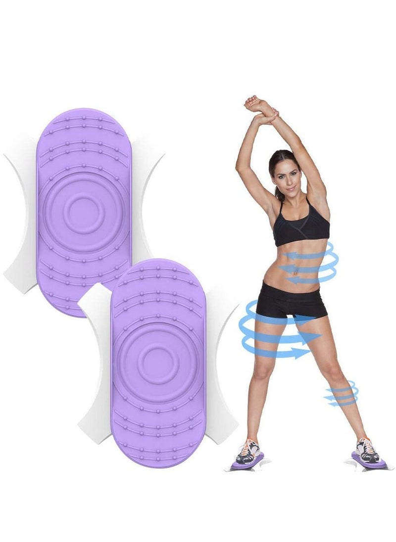 Waist Twisting Exercise Board, Ab Board Exercise, Twisting Waist Disc, Full Body Toning Workout, Noise-Free, for Aerobic Exercise, Weight Loss 2pcs in a Box - Image 2