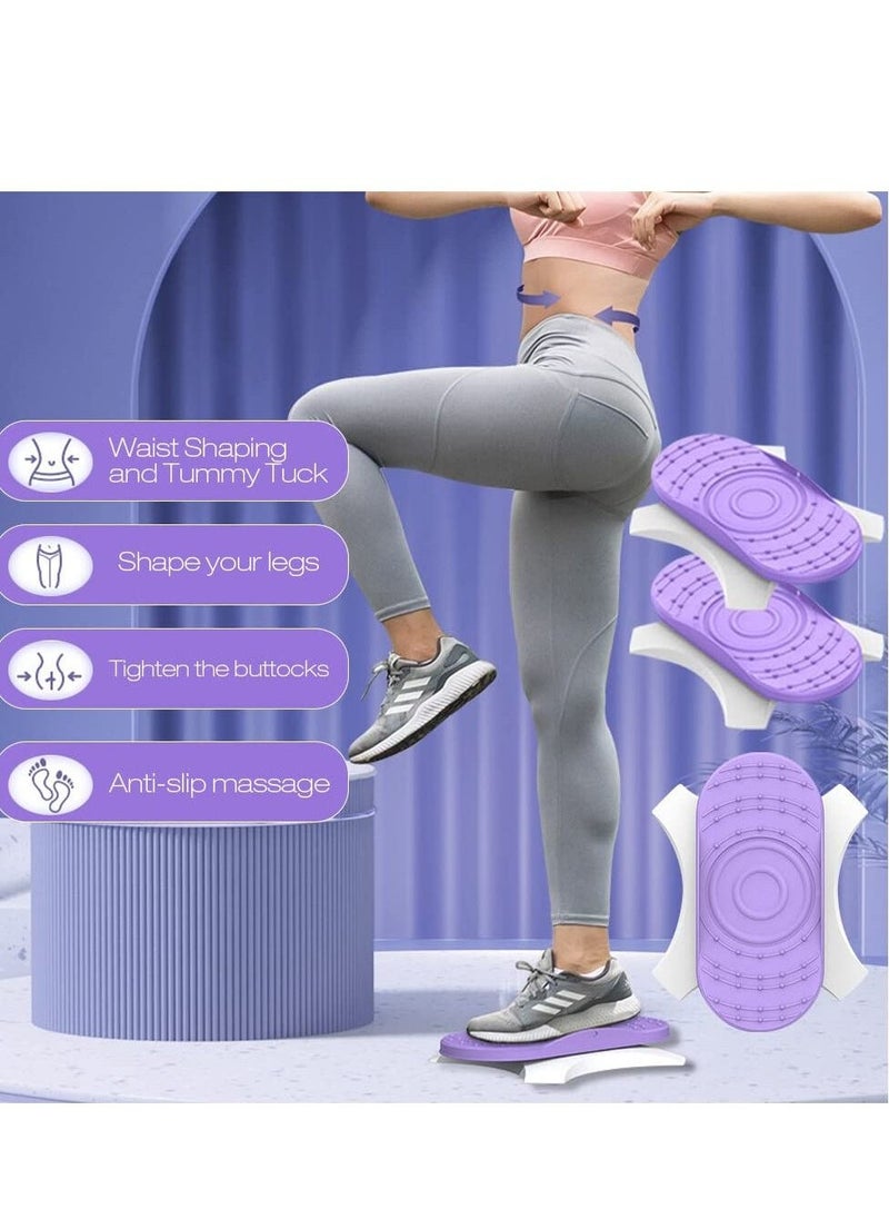 Waist Twisting Exercise Board, Ab Board Exercise, Twisting Waist Disc, Full Body Toning Workout, Noise-Free, for Aerobic Exercise, Weight Loss 2pcs in a Box - Image 5