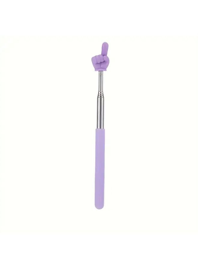 Purple Retractable Teaching Pointer For Classroom Presentations Whiteboards - Image 1
