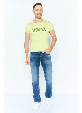 Red Tape Men Crew Neck Short Sleeves Printed T-Shirt, Green  - Image 3