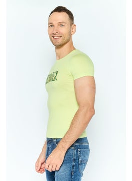 Red Tape Men Crew Neck Short Sleeves Printed T-Shirt, Green  - Image 2