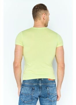 Red Tape Men Crew Neck Short Sleeves Printed T-Shirt, Green  - Image 4