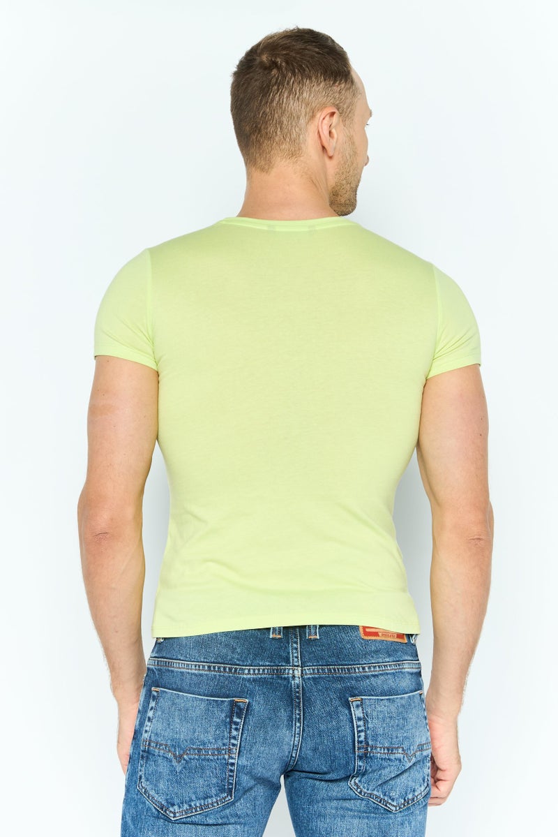 Red Tape Men Crew Neck Short Sleeves Printed T-Shirt, Green - Image 4