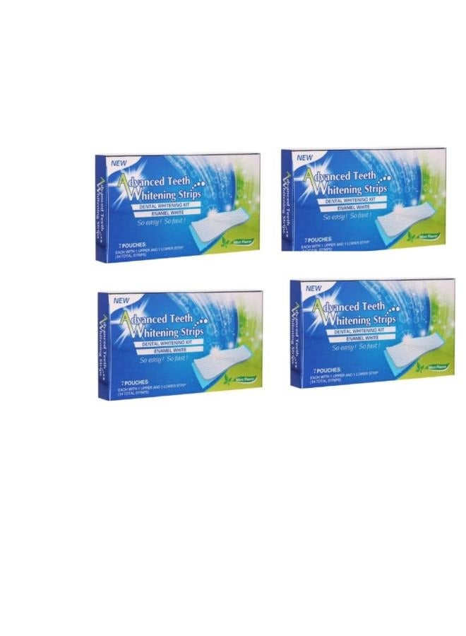 RAKO 4 pieces of 7 coated teeth whitening strips with an advanced formula - Image 1