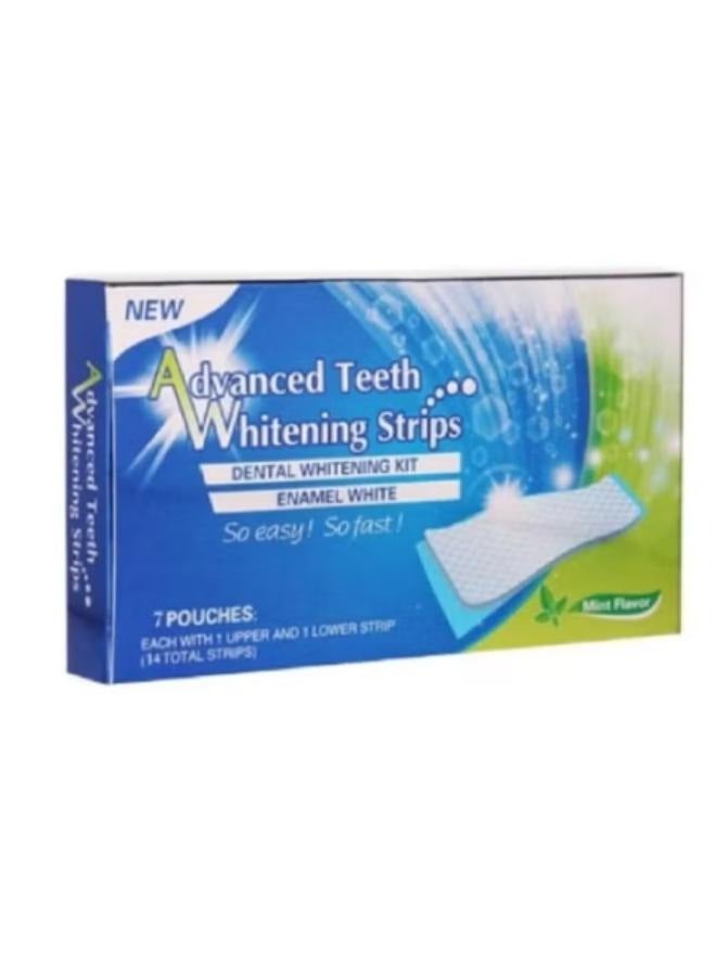 RAKO 4 pieces of 7 coated teeth whitening strips with an advanced formula - Image 2