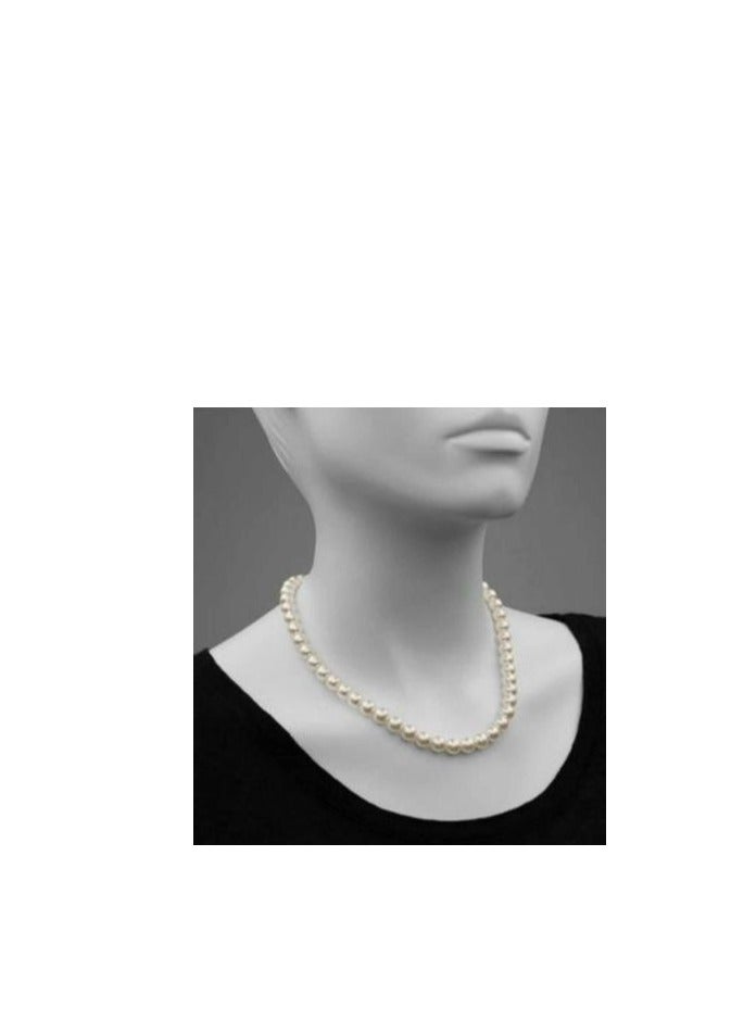 Women Necklace Of Off White Pearls 