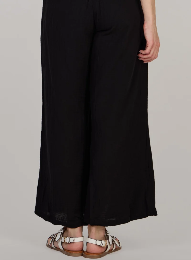 Just Nature Black Capri Trousers for Women | Best Price UAE