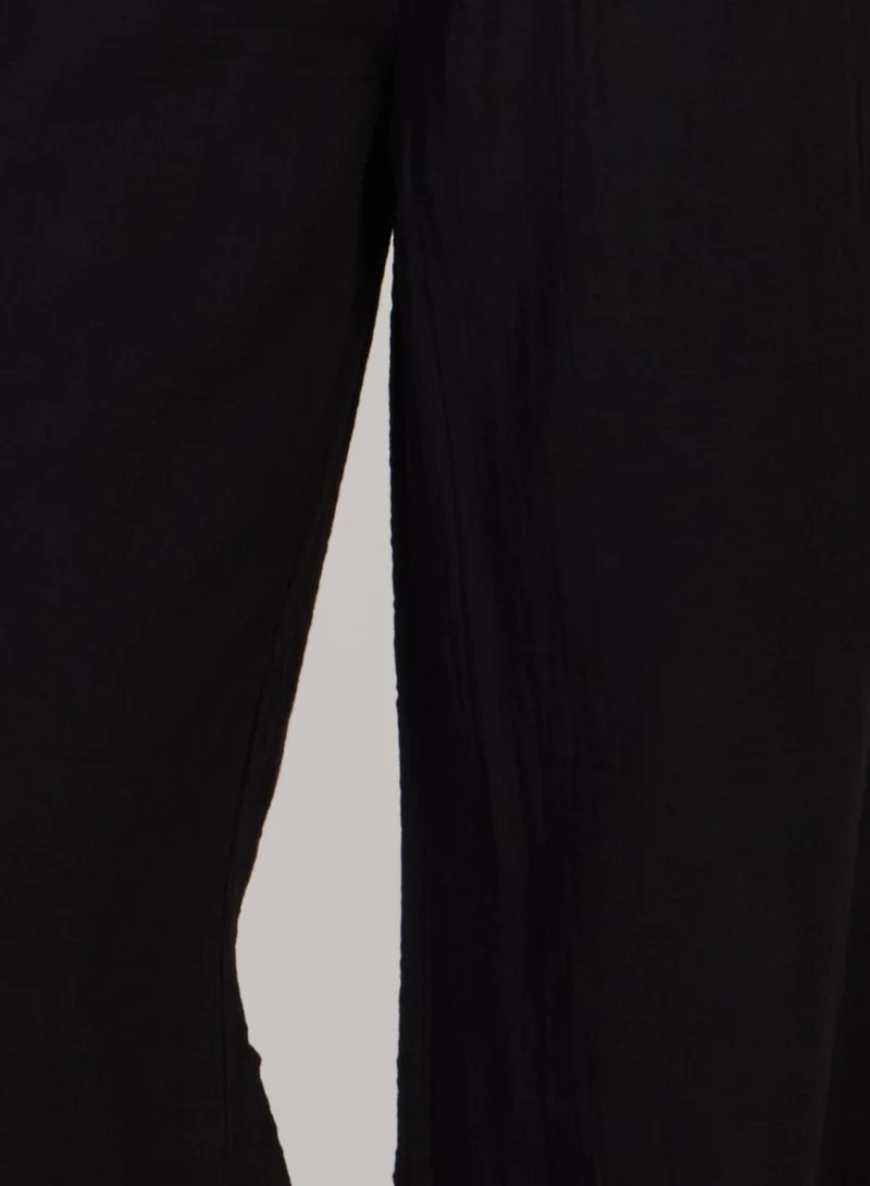 Just Nature Black Capri Trousers for Women | Best Price UAE