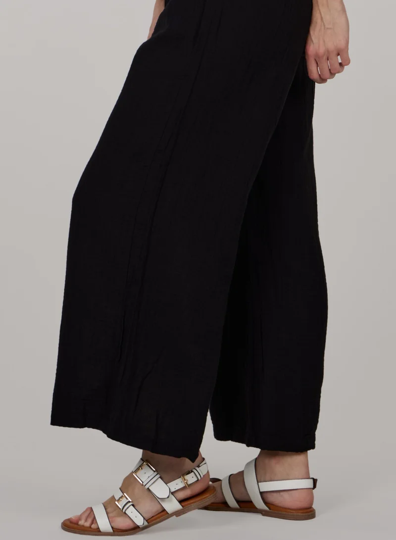 Just Nature Black Capri Trousers for Women | Best Price UAE