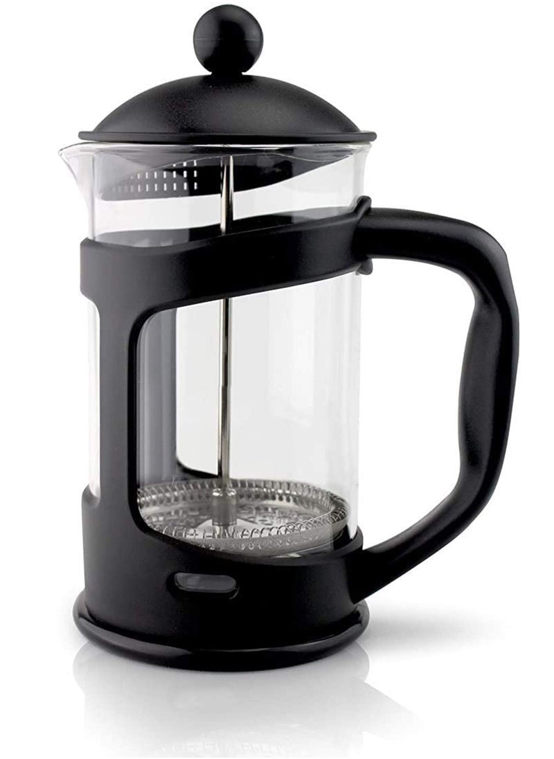 Y&D - Stainless Steel Strainer Press Coffee Maker 600ml with 2-Layered Filter, Screens Built in Thicker Borosilicate Glass, Easy Clean Using - Image 1