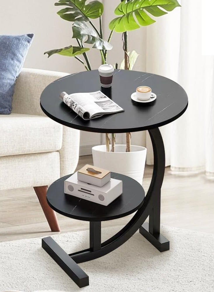 DubaiGallery Small coffee table light luxury side a few small apartment living room sofa mini coffee table balcony bedroom bed place table corner - Image 2