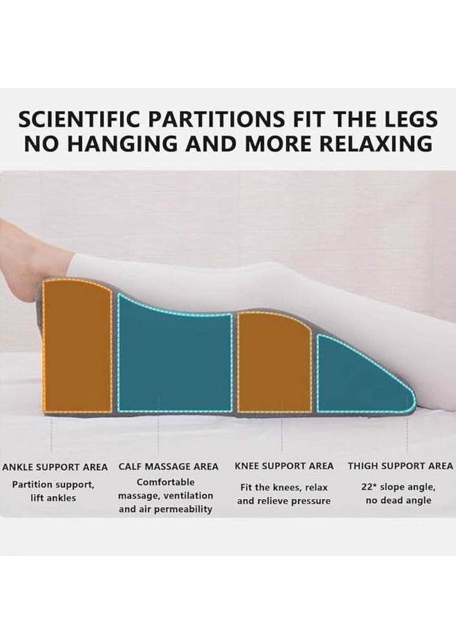 Relax Cushion, Lumbar Support Pillow, Ergonomic Memory Foam Leg Elevating Support Pillow, Wedge Pillow for After Surgery Knee or Leg Pain Relief Swelling Circulation Back Rest Sleeping  - Image 4
