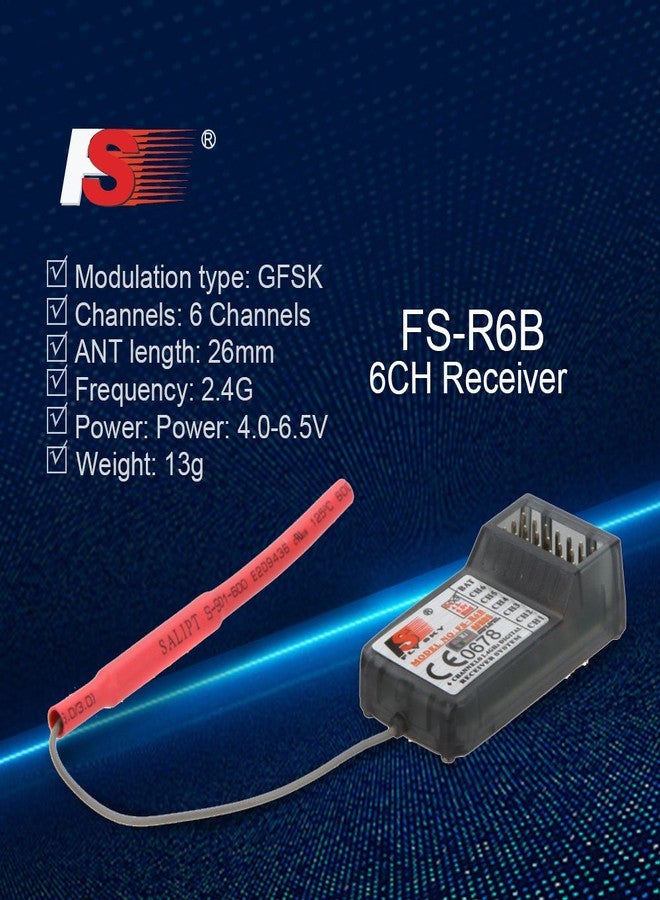 GoolRC Flysky Receiver 2.4Ghz 6CH RC Receiver Suitable for Flysky TH9X FS-CT6B FS-T6 Transmitter Popular with Modification Enthusiasts RC Controller and Receiver Kit - Image 3