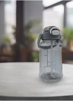 Generic Premium 1.5L Water Bottle with White Typography (Detachable Straw)  - Image 4