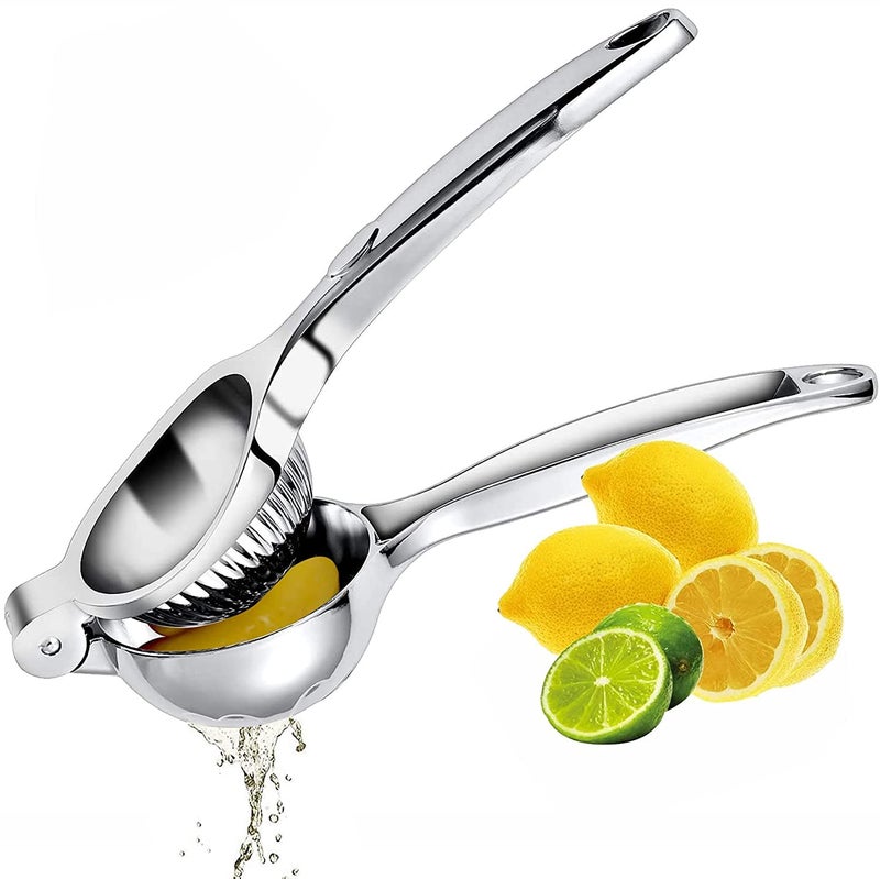 NETIZEN Manual Lemon Squeezer Heavy Duty Stainless Steel Press Hand Lime Citrus Fruit Juicer Pack of 1 - Image 1