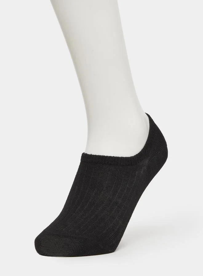 Styli Pack of 5 - Women Ribbed No Show Socks