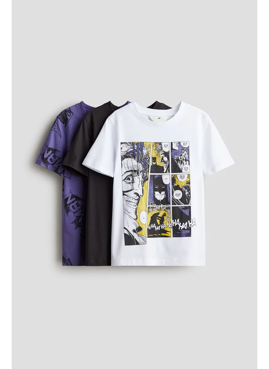 اتش اند ام 3-Pack Printed Cotton T-Shirts