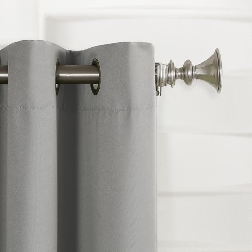 Sun Zero Easton Energy Saving Blackout Grommet Curtain Panel, 40" x 54", Gray - Image 2