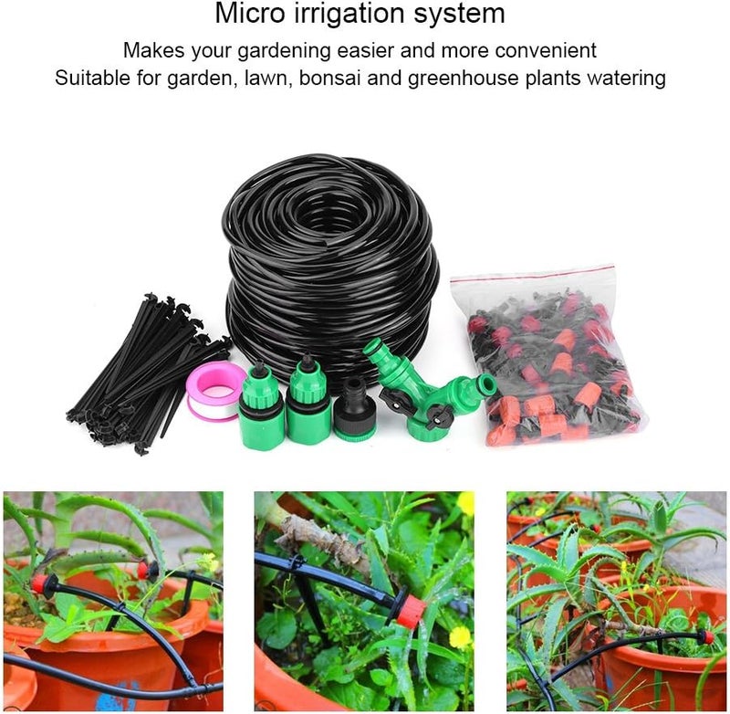 klarako Garden Watering System, 40m DIY Automatic Saving Water Irrigation Equipment Set Suti for Garden, Lawn, Greenhouse, Patio and More - Image 2