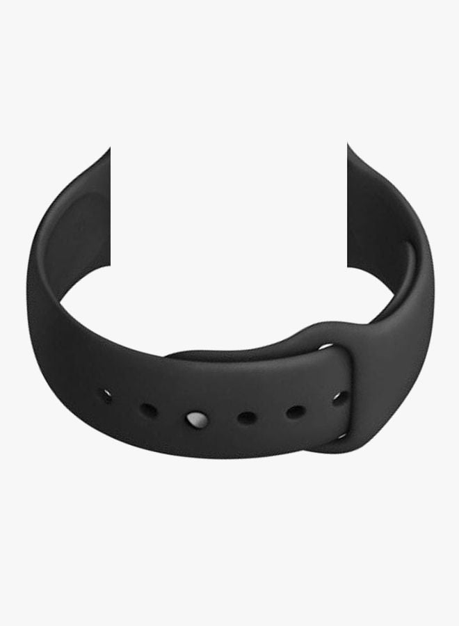 نيبمينينت سوار معصم ناعم ومتين من السيليكون لساعة أبل ووتش مقاس 38 مم أسود - Image 2