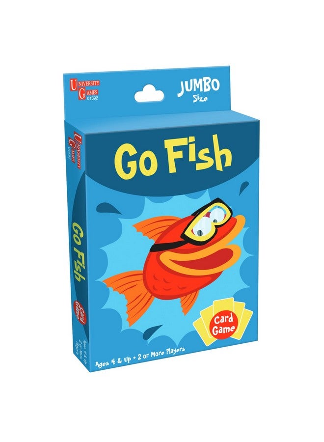 University Games Go Fish Card Game - Jumbo Size, Colorful Animal Cards for Kids Ages 4 and Up, Fun Family and Educational Game - Image 1
