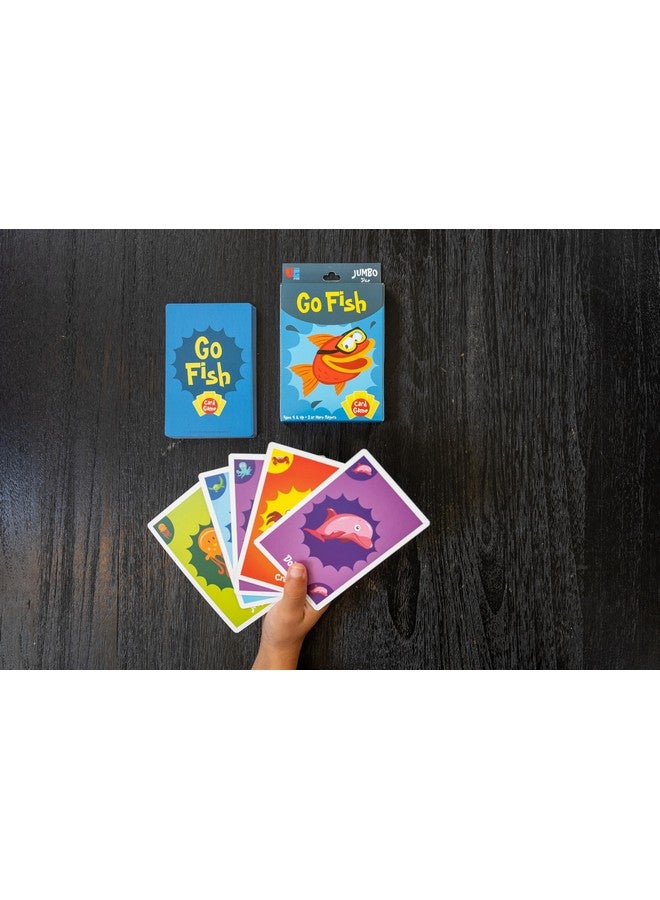 University Games Go Fish Card Game - Jumbo Size, Colorful Animal Cards for Kids Ages 4 and Up, Fun Family and Educational Game - Image 4