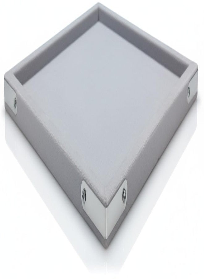 SENTONI Velvet Jewellery Display & Beading Tray | Multipurpose Organizer Tray for Rings, Earrings, Beads & Showcase | Light Grey | 14 x 10 Inch (Set of 1) - Image 2