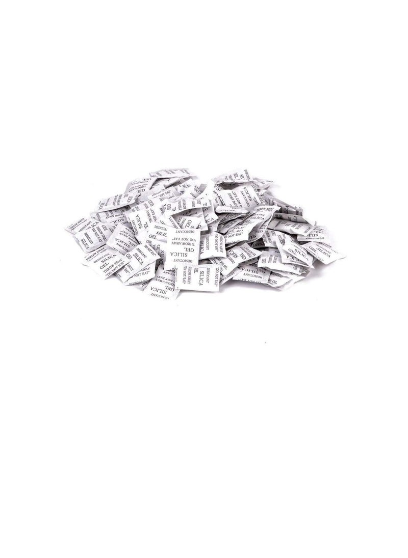Generic 1g Pkt Non-toxic Pure Silica Gel Desiccant Damp Dehumidifier Room Kitchen Clothes Food Storage Moisture Absorber Bags (10Pcs Pkt)  - Image 2